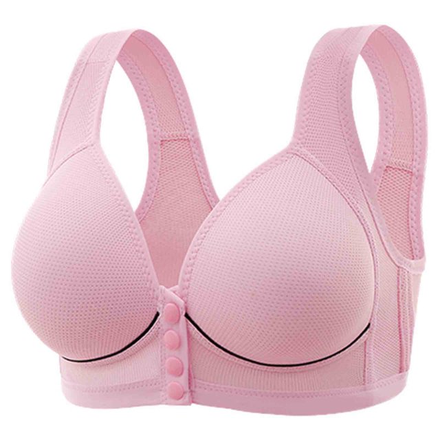 Soutiens-gorge Rembourrés pour Femmes avec Encolure en V Style Doux W-1586 Roses-A S