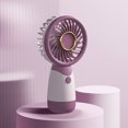 thumbnail image 2 of TopLLC Mini Handheld Fan, Matching Color Design Portable Personal Table Fan, USB Rechargeable Battery Operated Handheld/Desktop Electric Fan Low Noise Strong Airflow Cooling Fan for Office Travel, 2 of 9