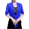 thumbnail image 2 of Womens Cardigans Lightweight Women Soft Chiffon Open Front Sheer Long Sleeved Cardigans For Evening Dress on Clearance, 2 of 4