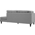 thumbnail image 5 of Modway Empress Upholstered Polyester Fabric Right Facing Chaise in Light Gray, 5 of 5