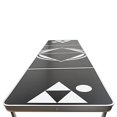 thumbnail image 2 of 8' Beer Pong Table - Lightweight & Portable with Carrying Handles by Red Cup Pong (Black), 2 of 5