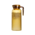 thumbnail image 1 of Oleegame 1PC Glass Bottle Acrylic Pitcher 1100ML Plastic Pitcher Clear Plastic Pitcher With Lid Heat Small Plastic Water Pitcher For Tea Lemonade Juice Milk, 1 of 4