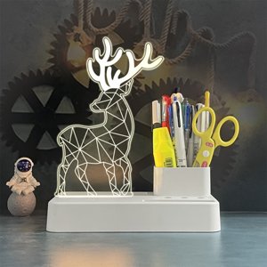 Kcavykas Clearance Sales,Canada Day,open Season Pen with LED Light Pen Organizer for Desk Desktop Organizer Pencil Organizer Desk Decoration for office Home School Good Gift
