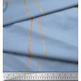 thumbnail image 2 of Soimoi Blue Cotton Duck Fabric Leaves & Ranunculus Floral Printed Craft Fabric by The Yard 58 Inch Wide, 2 of 5