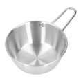 thumbnail image 2 of Bol, Style Coréen Pratique Anti Échaudage en Acier Inoxydable Simple Conception Simple Bol à Soupe pour le Camping Argent, 2 of 8