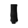thumbnail image 3 of Unique Bargains Bottines à Talon Épais à Fermeture Éclair pour Femmes, 3 of 8