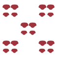 thumbnail image 1 of kurtrusly Semelles Ajustables pour Talons Hauts, Bâton de Réparation de Talons Personnalisable, Rouge Vin, 5Set, 1 of 6