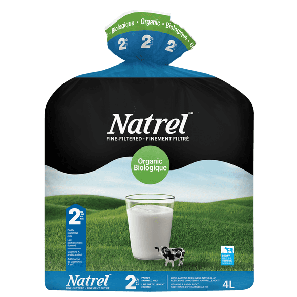 Natrel Organic Fine-Filtered 2% Milk 4L