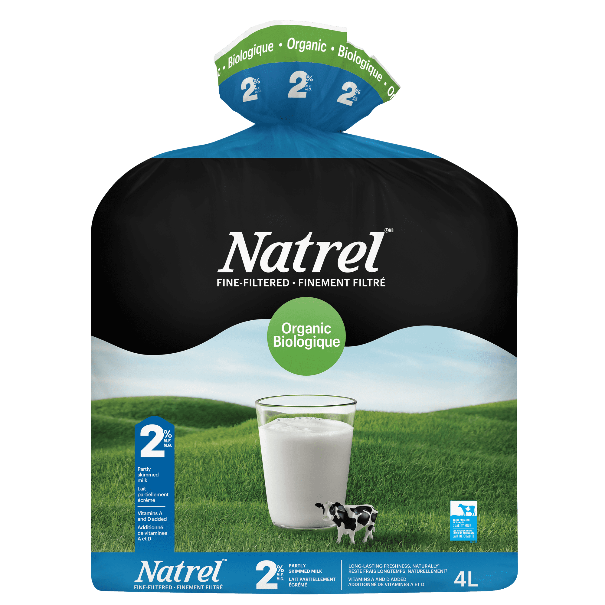 Natrel Organic Fine-Filtered 2% Milk 4l 4 L