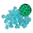 thumbnail image 2 of 100pcs Glow in the Dark Rocks,Outdoor Night Fruity Solar Guide Pebbles, Magical Luminous Rocks,Glowing Stones with Scattered Luminescent Particles Used In Aquarium Landscaping Luminescent Stones, 2 of 6