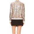 thumbnail image 2 of Veste à Paillettes pour Femmes à Manches Longues avec Fermeture Éclair Frontale et Poignets Côtelés, 2 of 5