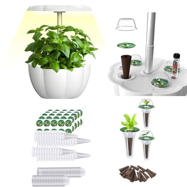 ABPWLY Kit de Capsules de Graines pour Hydroponie, Culture de Légumes-Feuilles Verts, Laitue Romaine avec Panier de Plantation, Étiquettes Éponge, Ensemble de 30/50 Pcs