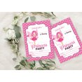 thumbnail image 4 of Darling Souvenir Pink Birthday Invitation Card Printable Fill or Write In Blank Invites Party Supplies Pack Of 28 5 x 7 Inches, 4 of 5