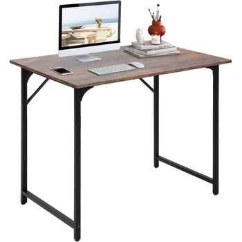 BestOffice 32 Inch Computer Desk, Home, Modern Simple Style for Home Office Study Writing, Brown