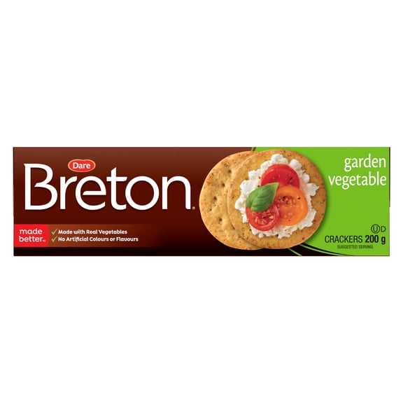 Dare Breton Garden Vegetable Crackers, 200g