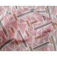thumbnail image 4 of oneOone Silk Tabby Fabric Triangle & Line Geometric Print Sewing Fabric BTY 42 Inch Wide, 4 of 4