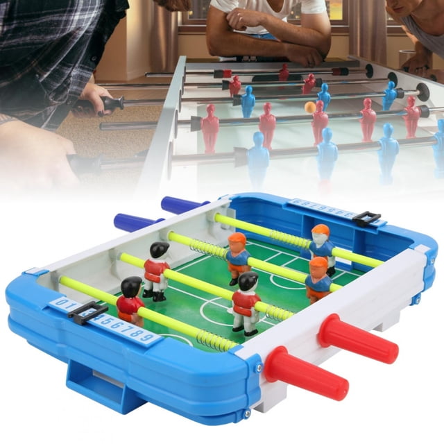 ANGGREK Desk Soccer Toy,Eco Friendly ABS Children Puzzle Portable Mini Table Football Machine Parent Child Interactive Desktop Game Toy,Children Table Football Toy