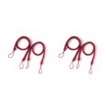 thumbnail image 3 of Shengyu 1/2/3/5 2 Pcs Maison Hôtel Polyester Retenue de Rideau Salon Chambre Draperie Embrasse Support Décoratif Corde Ondulée Déco Rouge 2 Pcs, 3 of 6