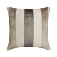 thumbnail image 1 of Pillow Covers, Grey 22"x22" (55x55 cm) Throw Pillows, Velvet Patchwork Throw Pillows For Couch, Striped Pattern Modern Style - Velvet Band Grey, 1 of 4