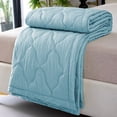 thumbnail image 4 of King Size Summer Cooling Quilt with Ice Silk Feel, Moisture-Wicking and Temperature Regulating, Perfect for Air Conditioned Rooms, Machine Washable and Hypoallergenic, 4 of 8