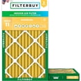 thumbnail image 1 of Filterbuy 14x36x2 MERV 11 Plissé HVAC AC Filtres à Air de Four (2-Pack), 1 of 8