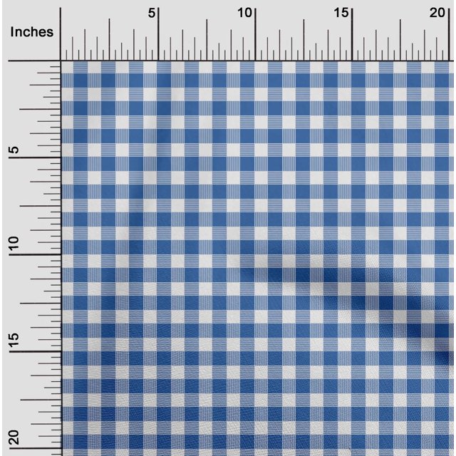 oneOone Silk Tabby Fabric Gingham Check Decor Fabric Printed BTY 42 Inch Wide