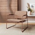thumbnail image 2 of Manhattan Comfort Fauteuil d'Appoint Bas en Cuir PU 2.0, Couleur Corten, 2 of 3