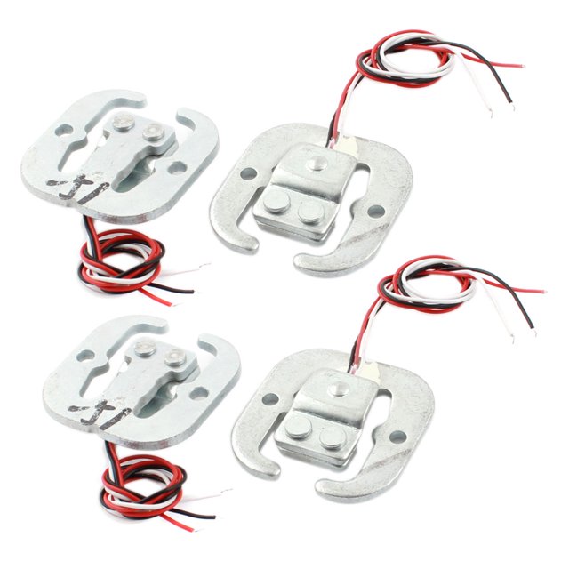 Unique Bargains 4 Pcs 15.7 Pieds Demi-Pont Type Pèse-Personne Capteur de Pesée Électronique 50Kg