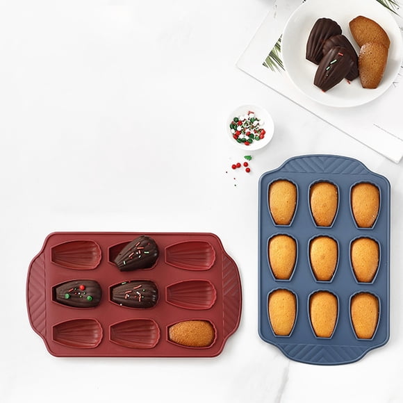 Vaidha Chocolate Cake Moulds 9 Cakes Chocolate Biscuits Moulds Baking Moulds Non Stick Tray High Temperature Baking Kitchen Easy To Use
