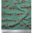 thumbnail image 1 of Soimoi Georgette Viscose Fabric Colorful Bird Print Fabric by Yard 42 Inch Wide, 1 of 3