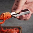 thumbnail image 4 of Dvkptbk Shell Opener Stainless Steel Crayfish Shelleded Opener Shrimp Peeler Shrimp Opener Crayfish Shelleded Peeling Tool Kitchen Gadgets Kitchen Gadgets, 4 of 9