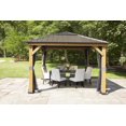 thumbnail image 1 of hometrends 10 ft. x 10 ft. Hard Top Cedar Gazebo, 1 of 9