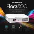 thumbnail image 2 of Flare 500 with 4K Projection Focus Grids Remote Bluetooth Wi-Fi HDMI and Case White, 2 of 9