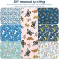 thumbnail image 2 of Wekvgz Fat Quarters Quilting Cotton Non Fade Fabric Squares Practical Fabric Bundles Exquisite Cotton Quilting Fabric Bundles with Pretty Patterns Square Patchwork Fabric for Craft Making, 2 of 9
