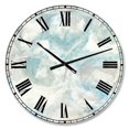 thumbnail image 1 of Designart Nuance bleu pâle III horloge murale, 1 of 4