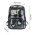 thumbnail image 1 of Backpacks for School Pvc Transparent Student Bag, Large Capacity Backpack, Leisure Travel Transparent Backpack, Pvc Large Backpack Large Backpack for School, 1 of 4