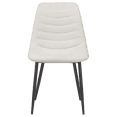 thumbnail image 4 of Bouclair Cream Fabric Dining Chair Kitchen Side Chair with Tapered Metal Legs Set Component, 4 of 6