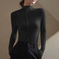 thumbnail image 4 of AherBiu Chandails à Manches Longues pour Femmes Couche de Base sous-Maillots Col Roulé Coupe Ajustée T-Shirts Blouse, 4 of 7
