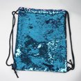 thumbnail image 2 of Decodeary Convenient And Trendy Mermaid Sequin Drawstring Bag ConvenientLightweight Travel sapphire silver, 2 of 6