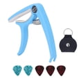 thumbnail image 1 of Guitar Capo Set, ABS Electric Guitar Capo  For Mandolin For Banjo Blue, 1 of 8