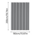 thumbnail image 2 of Washable Fabric Shower Curtain Liner Cloth Shower Liner Machine Washable Hotel Quality Bathroom Shower Curtain With Hooks Shower Curtains For Bathroom Slim Bathroom Can Bathroom Storage Cabinet, 2 of 4