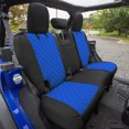 thumbnail image 2 of FH Group Neoprene Custom Soft Fit Seat Covers for 2018-2021 Jeep Wrangler JL 4DR Rear Set, 2 of 6