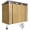 Oak, variant on Outsunny 8 x 4FT Metal Garden Storage Shed with 2 Vents, Green