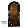 thumbnail image 4 of Amdohai Hair Extensions Storage Bag With Metal Hanger Durable Carrier Case Zipper Design, 4 of 7