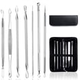 thumbnail image 1 of Outil de Retrait pour Points Noirs, Outil Popper pour Boutons en Acier Inoxydable Noir, Outil de Retrait pour Éclats de Points Noirs 7 Po, 1 of 10