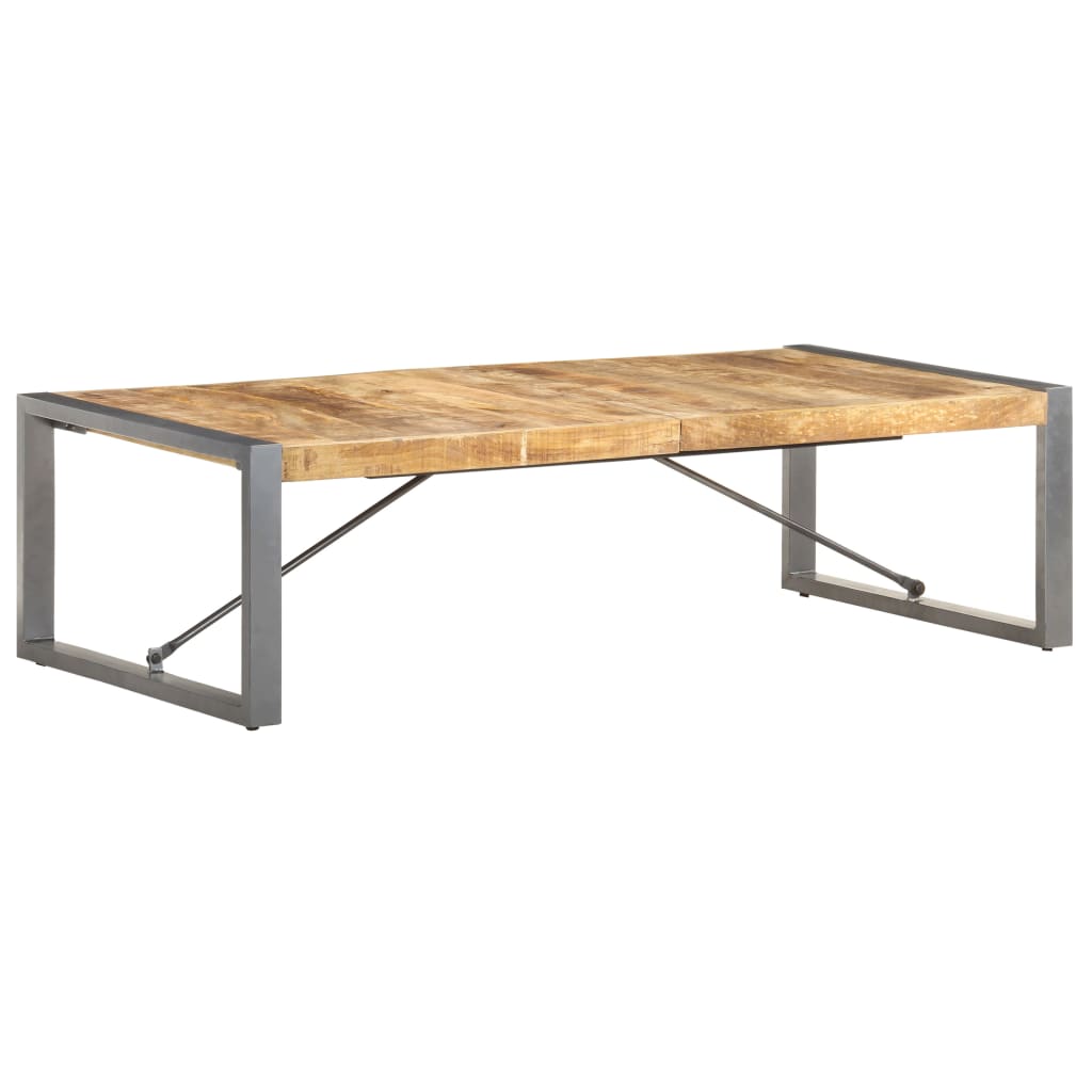 vidaXL Coffee Table 140x70x40 cm Rough Mango Wood