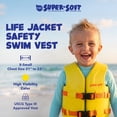 thumbnail image 2 of TRC Recreation Super Soft Child Size X Small Life Jacket Swim Vest, Yellow, 2 of 9