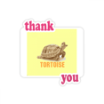 thumbnail image 1 of Cocu Dur Terre Tortue Merci Autocollants Citation Reconnaissante, 1 of 3