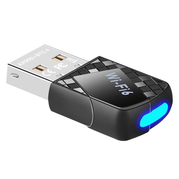 Dual Band USB WiFi Adapter - 900Mbps 2.4/5GHz with Bluetooth for PC & Laptops