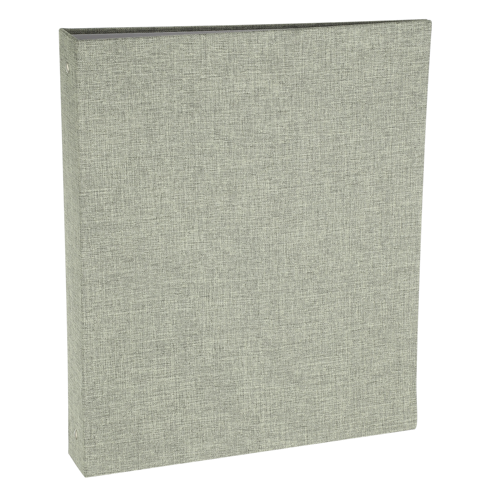 Uxcell 3 Ring Binder, A4 Size Flexible Round Binder Big Capacity Linen Planner Binder for Business Home Classroom, Grey